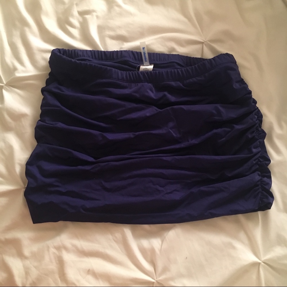 Skirted sapphire swimsuit bottoms